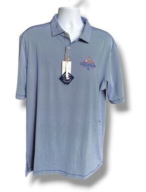 New Peter Millar Blue White Stripe LA Dodgers 2024 World Series Champs XXL